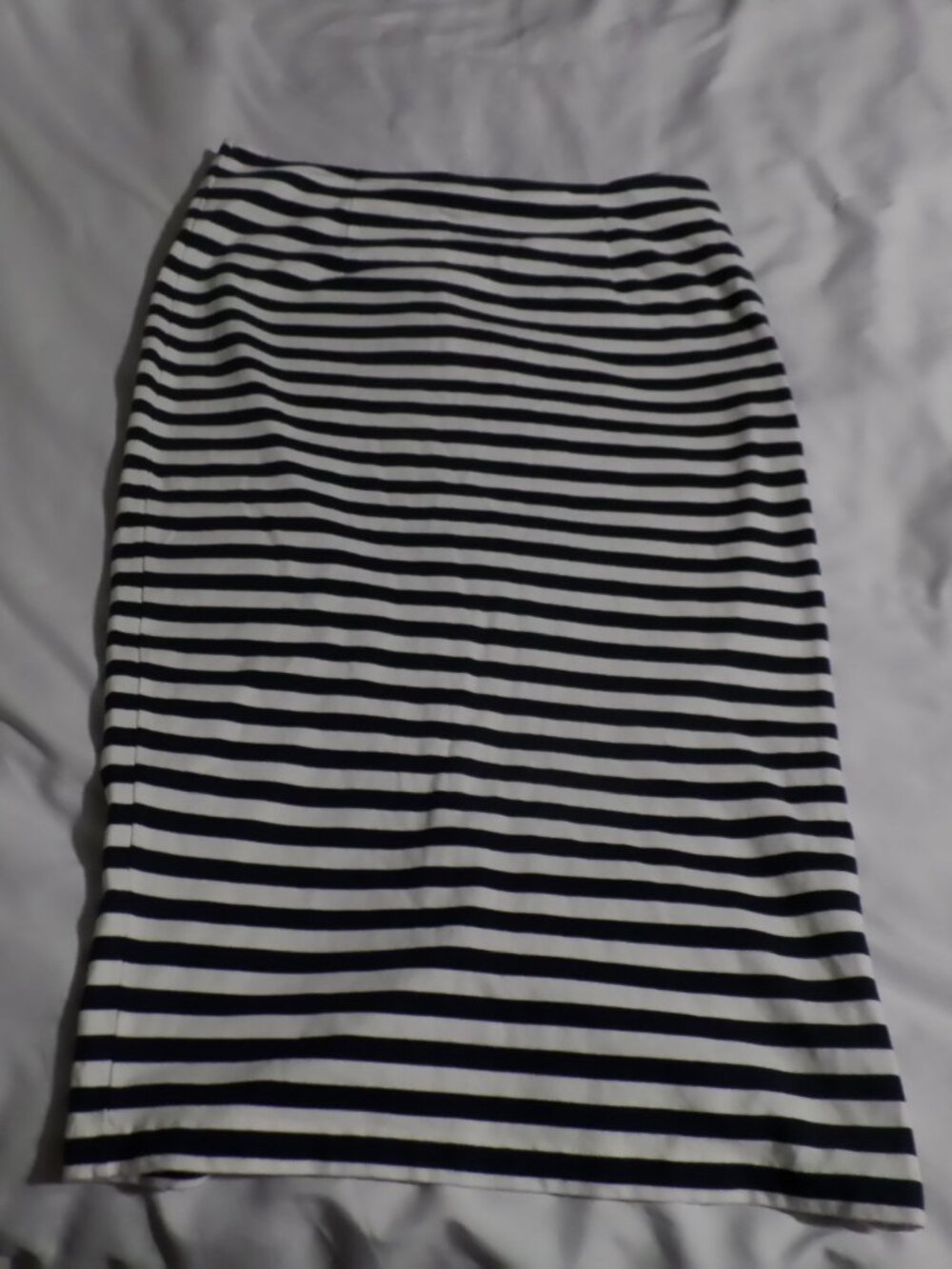 J Crew Rugby Strip Pencil Skirt – Navy & White – Size 6